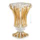 CRYSTAL PRAGUE Venezianische Luxus Vase Deko Kristallvase handbemalt Wohnkultur 24k Goldfarbe