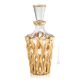 BOTTIGLIA CRYSTAL SAMBA Kristall Flasche handbemalt authentisch Gold-Farbe Details 24k Venedig Made in Italy