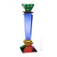 CANDELIERE NAXOS Kerzenhalter Kristall Hand bemalt Farben Tradition Venedig Made in Italy