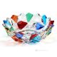 COPPETTA GLACIER Schale Obstschale Kristall Glas Murano Farben Tradition Venedig 