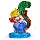EICHHÖRNCHEN Figurine Statuette handbemalt Kristall authentisch Made in Italy Venedig