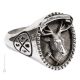 ANELLO DEER LINIE SAVAGE Ring mit Hirschkopf 925 Sterling Silber Nickelfreie authentisch Made in Italy