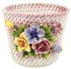 PORTAVASO FIORI 1 Übertopf Blumentopf Keramik 24k Blattgold Deko Handarbeit Made Italy