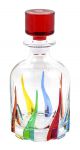 BOTTIGLIA TRIX Flasche Kristall Hand bemalt Farben Tradition Venedig