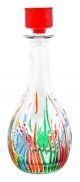 BOTTIGLIA FIRE Flasche handbemalt Kristall Venedig authentisch Made in Italy 