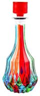 BOTTIGLIA ROTONDA ADAGIO PLUS Flasche Kristall Hand bemalt Farben Tradition Venedig