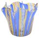FAZZOLETTO CANNE FILIGRANA Murano Glas Schale Vase Murrine Made in Italy