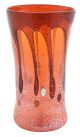GOCCIA 200F Luxus Vase Murano Glas Deko mundgeblasen 925 Blattsilber wertvoll Venedig Stil