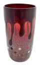 GOCCIA 97H Exklusive Vase Murano Glas Deko mundgeblasen 925 Blattsilber Wohnkultur Venedig Stil