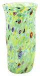 MACETE 42 Exklusive Vase Murano Glas Deko mundgeblasen 925 Blattsilber hochwertig Venedig Stil
