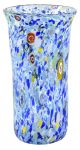 MACETE 43 Italienische Vase Murano Glas Deko mundgeblasen 925 Blattsilber Wohnkultur Venedig Stil
