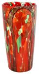 MACCHIE 57 Italienische Vase Murano Glas Deko mundgeblasen Blumenvase hochwertig 24k Blattgold