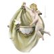 WAND QUELLE RECHT Italienische Porzellan Figur handbemalt hochwertig elegant exklusiv 