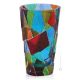 CRACK Venezianische Exklusive Vase Deko Kristallvase handbemalt handgemacht Venedig Stil